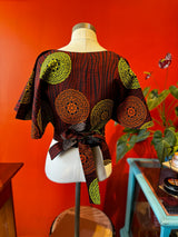 Ankara Wrap-around top
