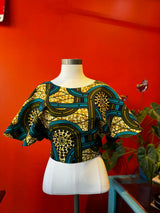 Ankara Wrap-around top