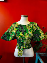 Ankara Wrap-around top