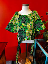 Ankara Wrap-around top