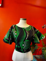 Ankara Wrap-around top