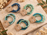 Paper bead bracelets