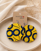 Handmade fabric earrings