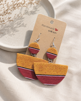 Handmade fabric earrings