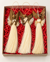 Handcrafted Sisal Angel Ornaments