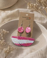 Handmade fabric earrings
