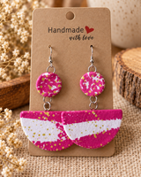 Handmade fabric earrings