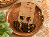 Handmade fabric earrings