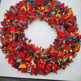 Recycled xmas wreath
