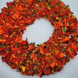 Recycled xmas wreath