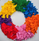 Recycled xmas wreath