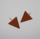 Ankara Triangle Earrings - Large