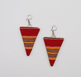 Ankara Triangular Earrings - Small