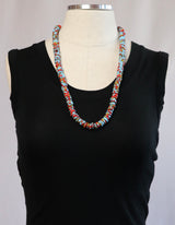 Tablet Trade Bead Necklace - Multicolor