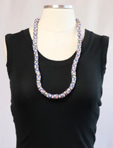 Trade Bead Necklace - Blue/Red/White Multi