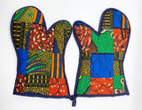 Quilted Patchwork Oven Mitts