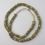 Trade Bead Necklace - Green/Yellow/Red Multi