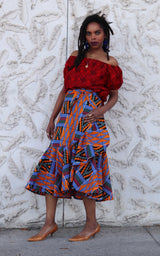 Ruffle Wrap Skirt