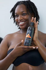 100% Liquid African Black Soap, Honey Peach - 4oz