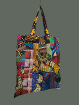 Reusable patchwork Tote Bag