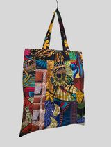 Reusable patchwork Tote Bag