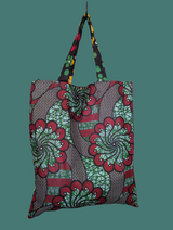 Reusable patchwork Tote Bag