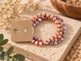 Paper bead bracelets