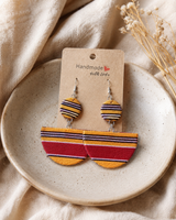 Handmade fabric earrings
