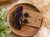 Handmade fabric earrings