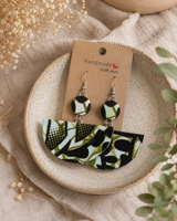 Handmade fabric earrings