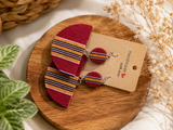 Handmade fabric earrings