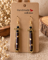 Handmade fabric earrings