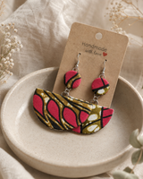Handmade fabric earrings