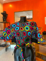 Ankara Wrap-around top