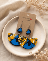 Handmade fabric earrings