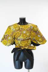 Ankara Wrap-around top