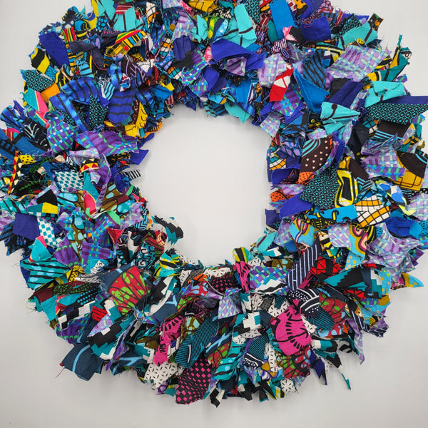 Recycled xmas wreath