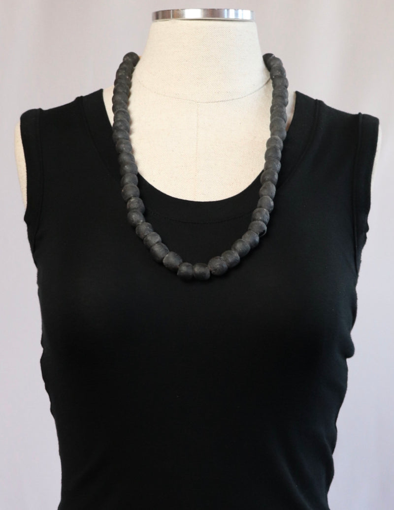 Round Trade Bead Necklace - Solid