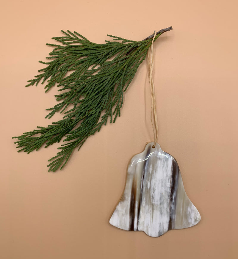 Handcrafted Cowhorn Bell Ornament