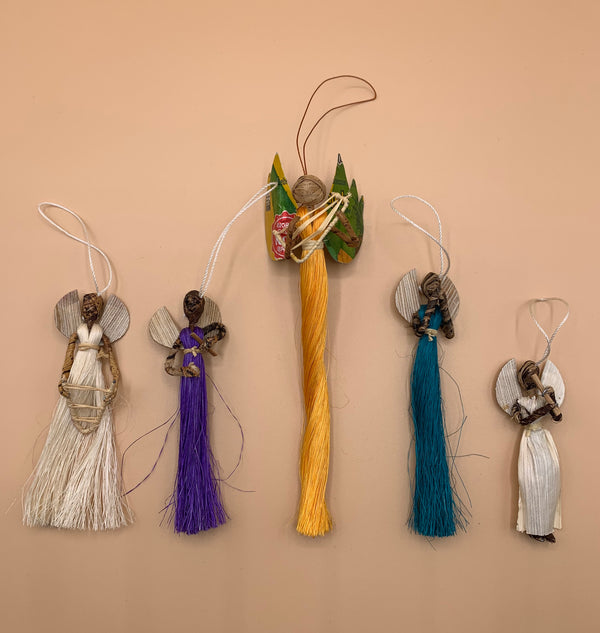 Handcrafted Sisal Angel Ornaments