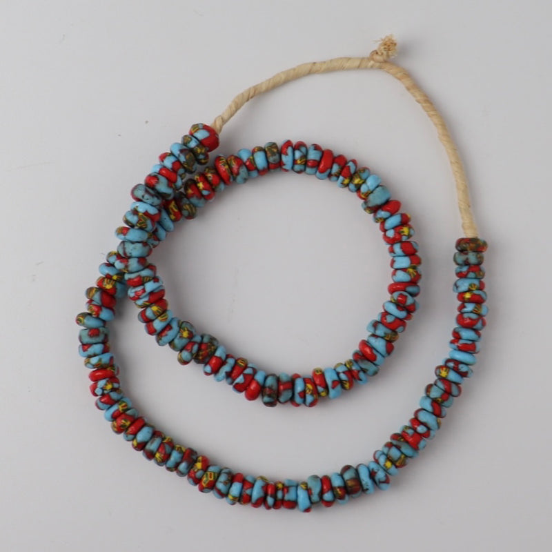 Tablet Trade Bead Necklace - Multicolor