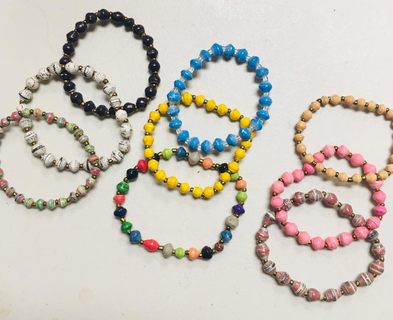 paper bead bracelet